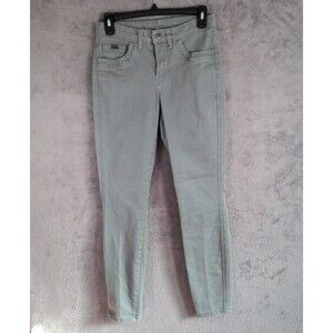Kuhl Jeans Size 4 Short (27x26) Sage Green Mid Rise Skinny Stretch Soft Classic